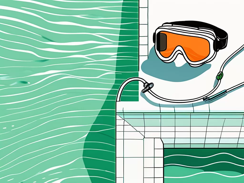 A vns (vagus nerve stimulation) device next to a swimming pool