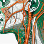 A detailed anatomical view of the neck