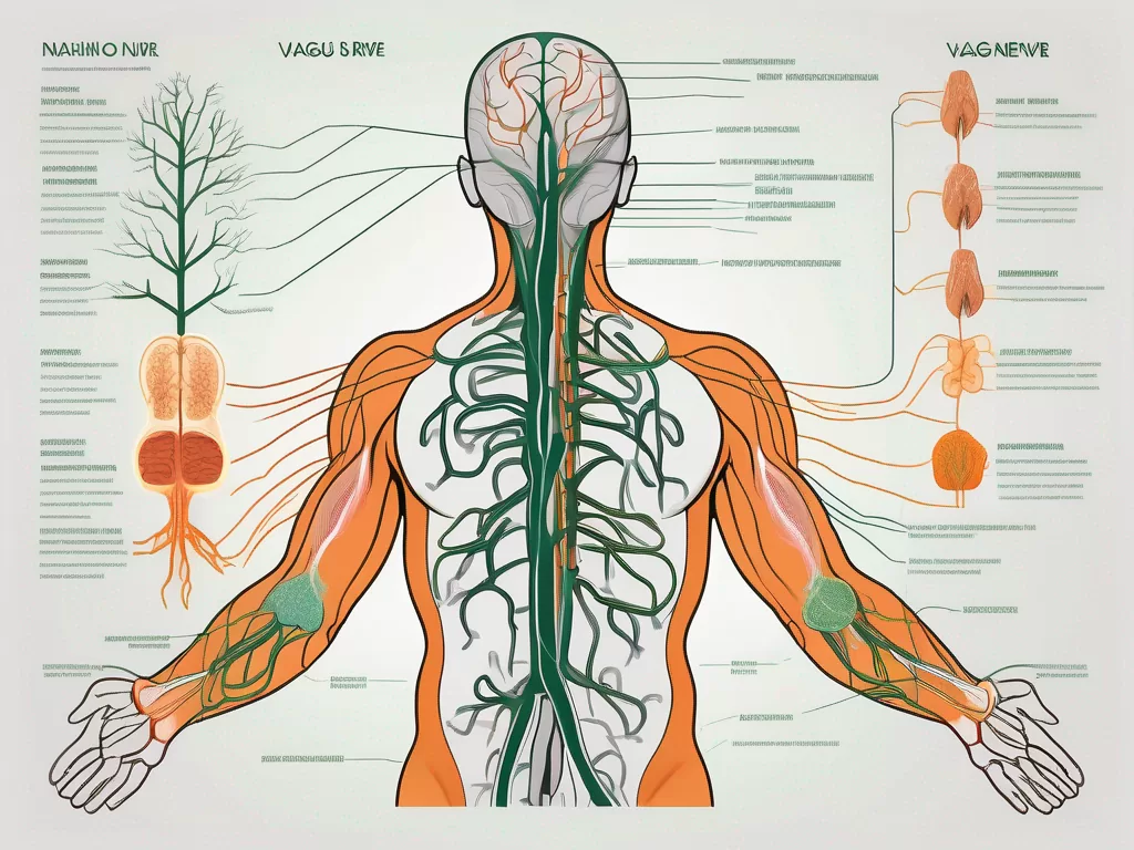 The anatomical pathway of the vagus nerve in the human body