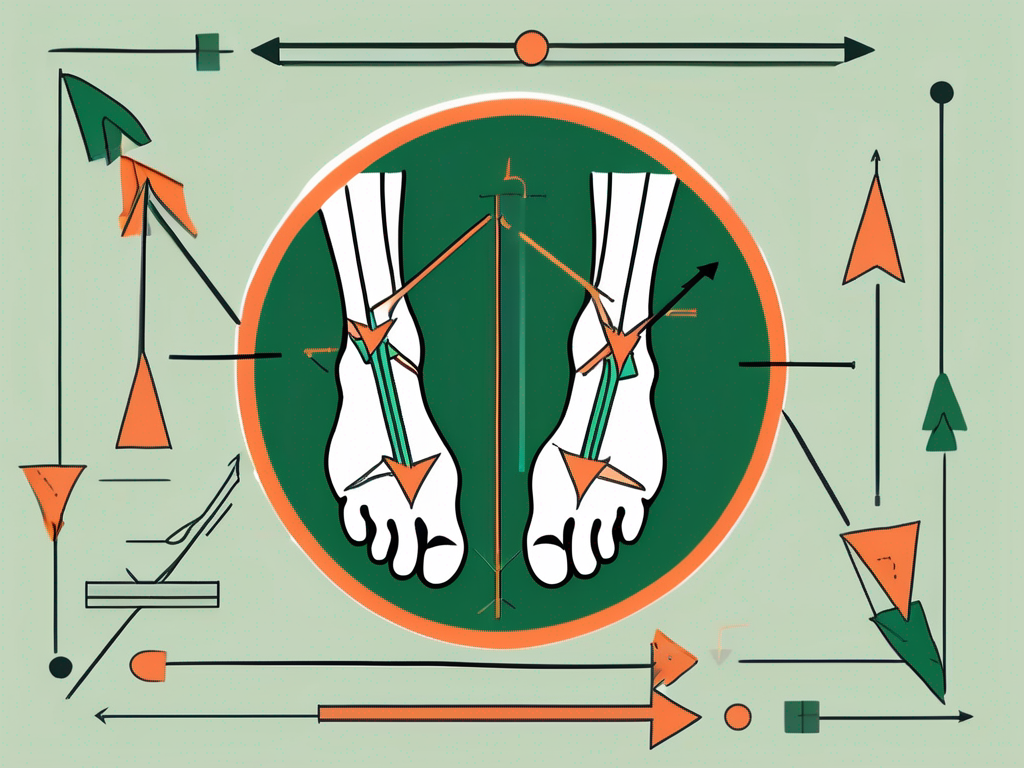 A foot with a visible bunion (hallux valgus)