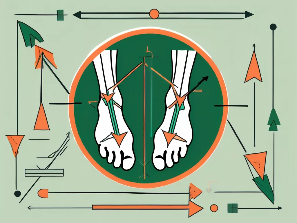 A foot with a visible bunion (hallux valgus)