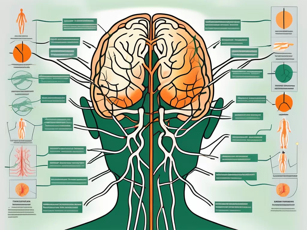 The human nervous system focusing on the dorsal vagus nerve