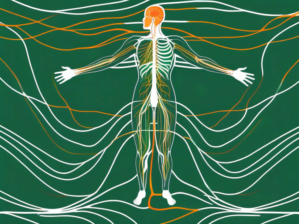 The human body with a detailed