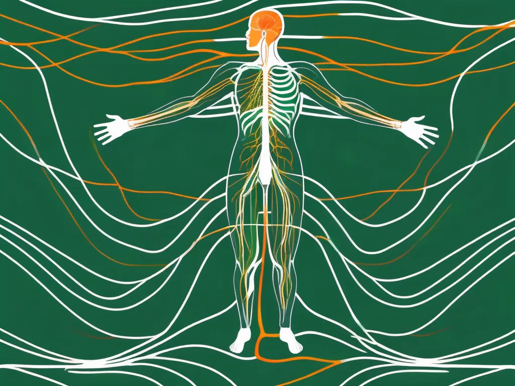 The human body with a detailed