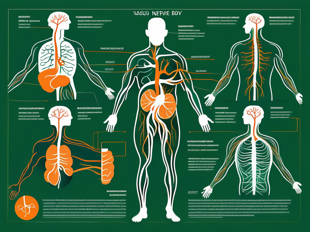 The vagus nerve in the human body