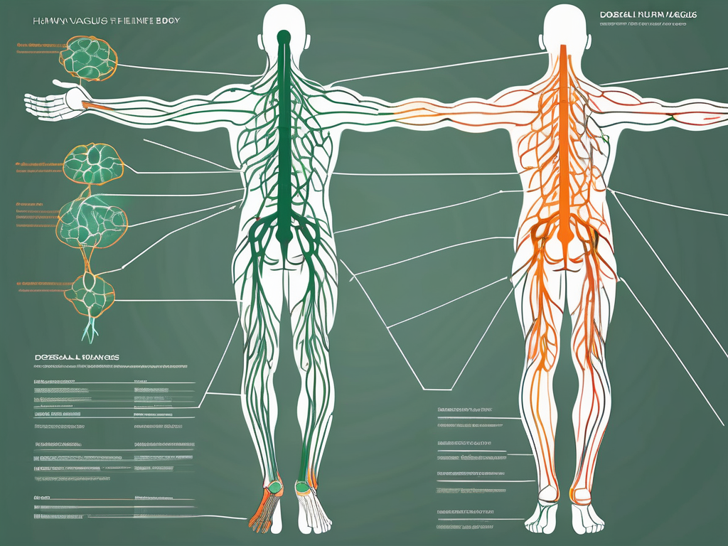 The dorsal vagus nerve in the human body