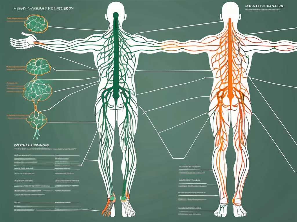 The dorsal vagus nerve in the human body