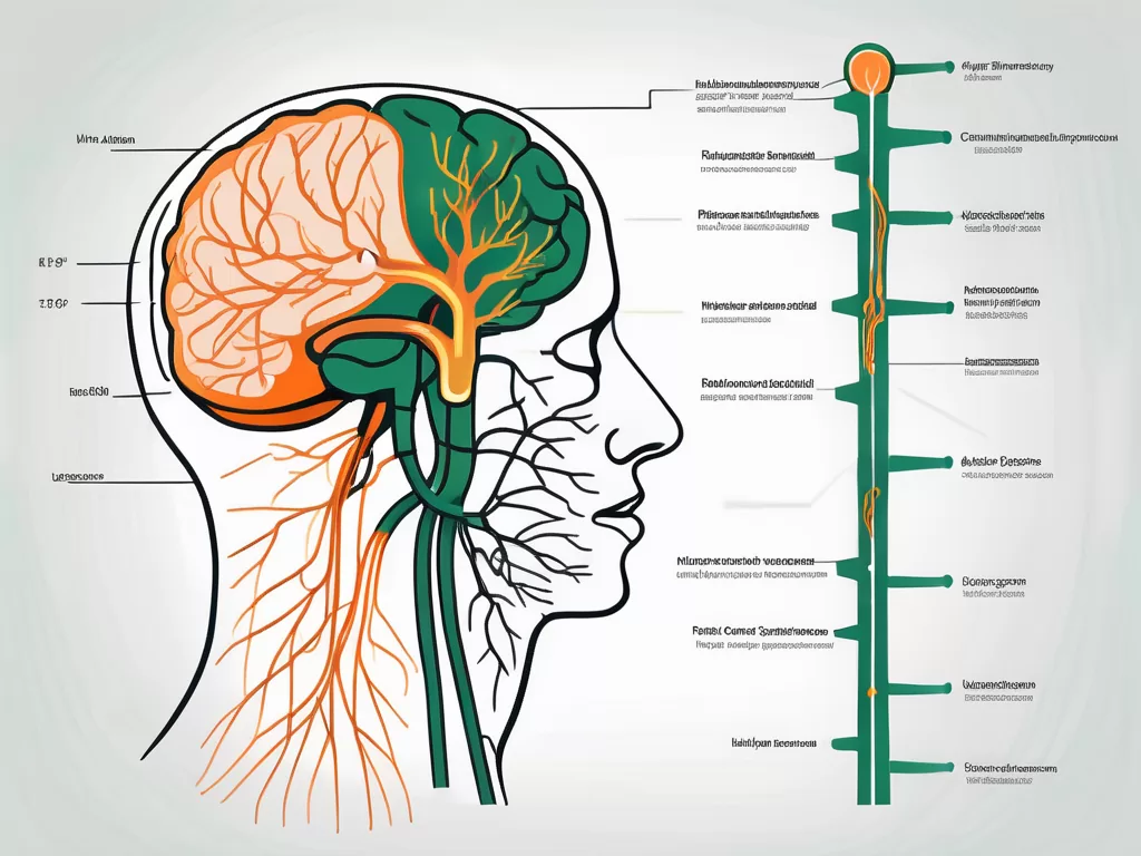 The vagus nerve in the human body