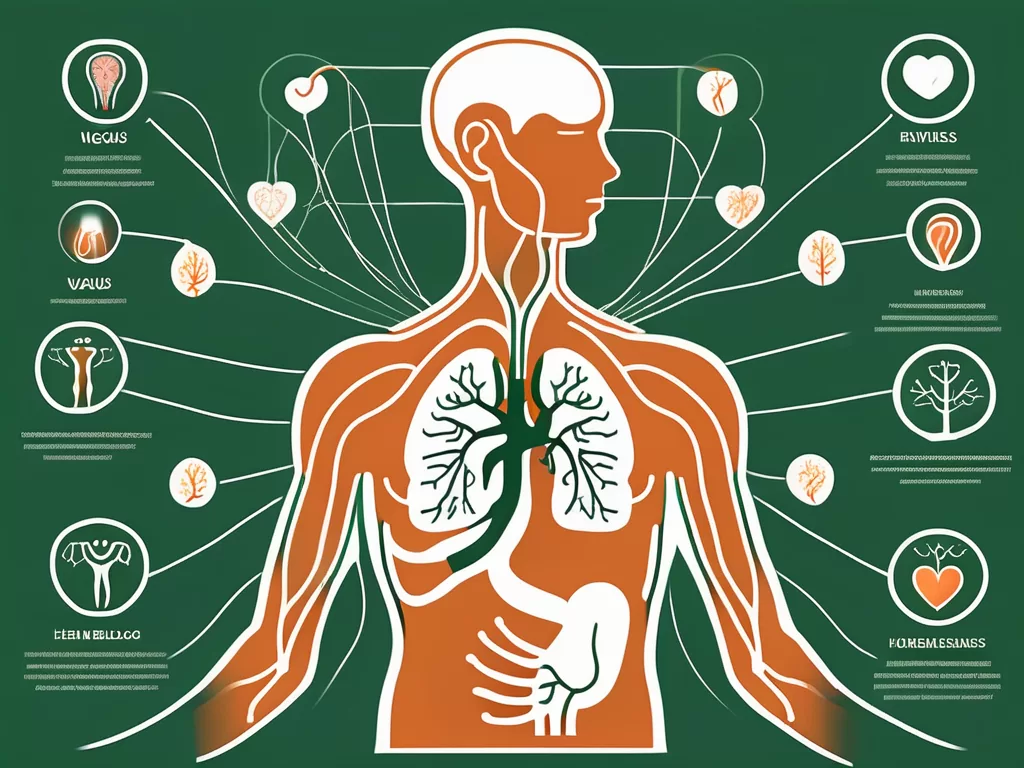The vagus nerve in the human body