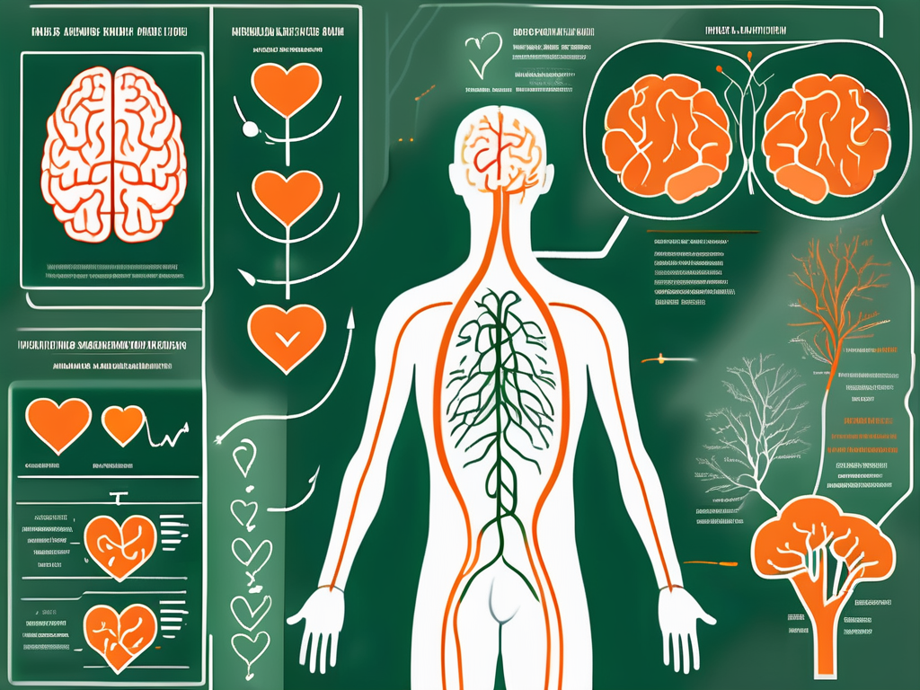 The vagus nerve in the human body highlighted
