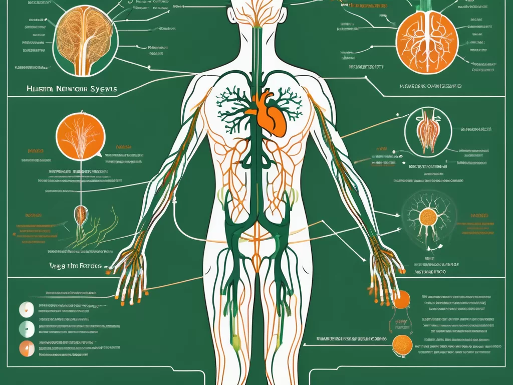 The human nervous system focusing on the vagus nerve