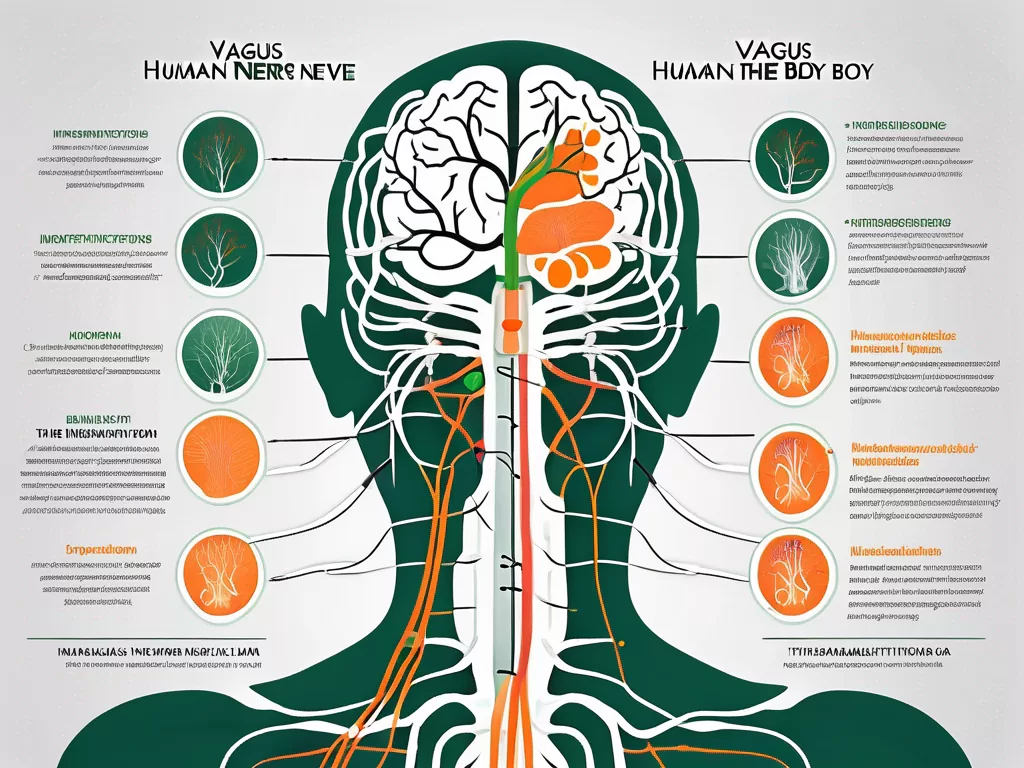 The vagus nerve in the human body