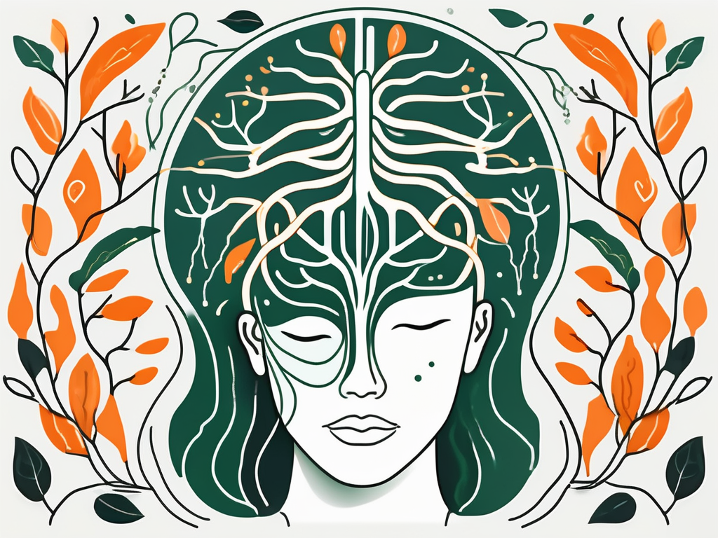 The human nervous system emphasizing the vagus nerve