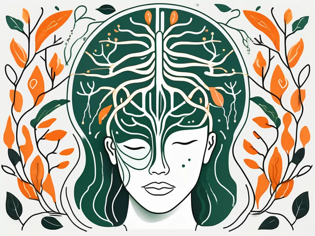 The human nervous system emphasizing the vagus nerve