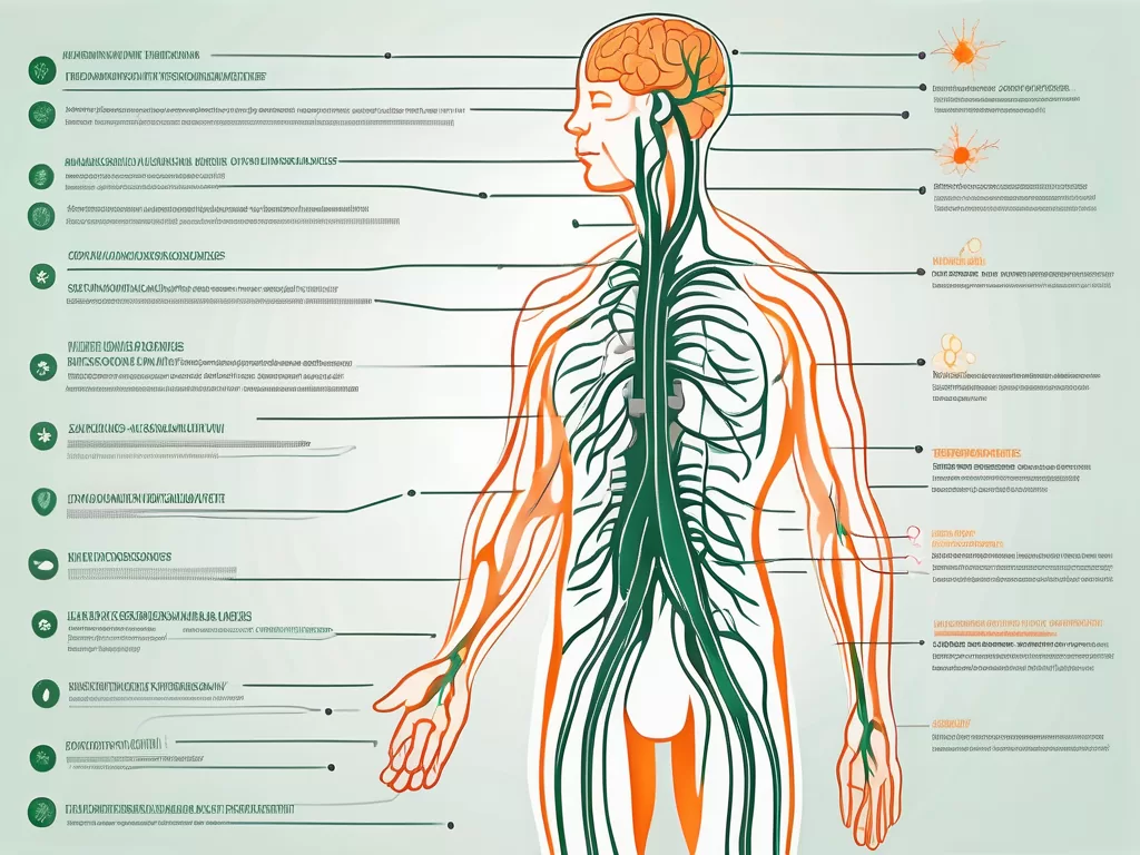 The vagus nerve in the human body