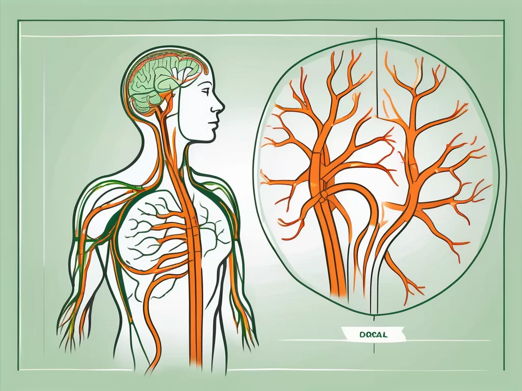 The dorsal vagus nerve in the human body