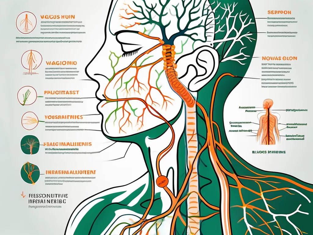 The vagus nerve in the human body