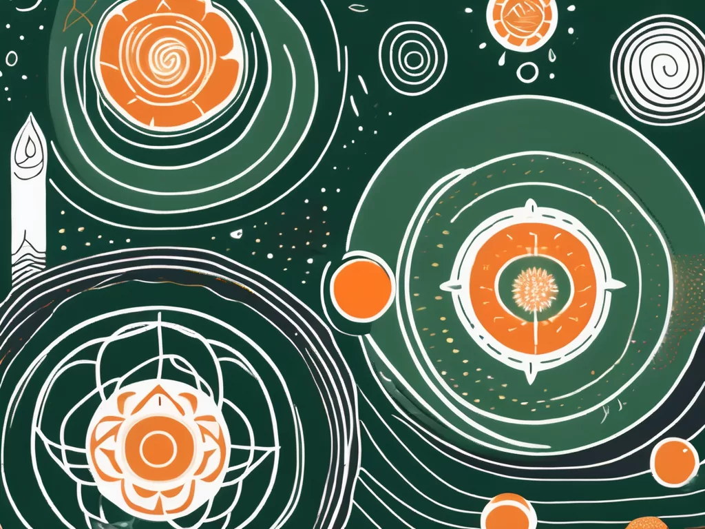A serene yoga mat with a subtle