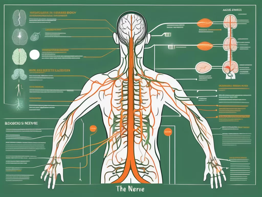 The vagus nerve in the human body