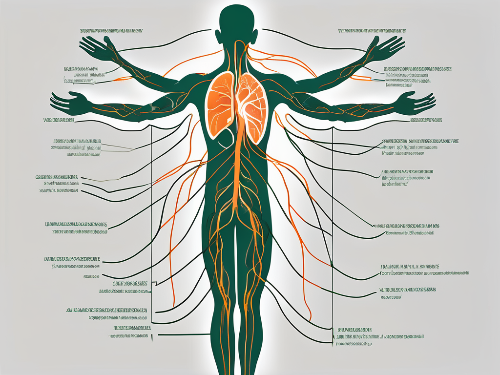 The vagus nerve in the human body