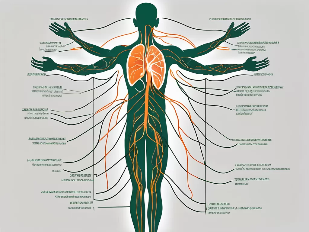 The vagus nerve in the human body