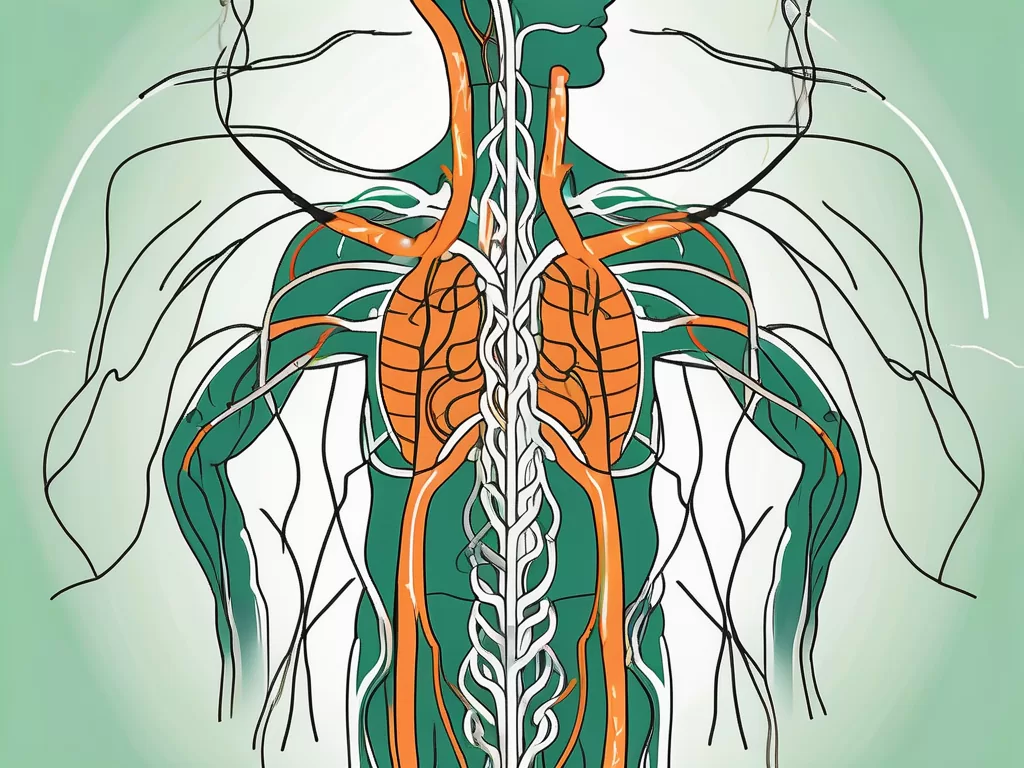 The ventral vagus nerve interconnected with the autonomic nervous system