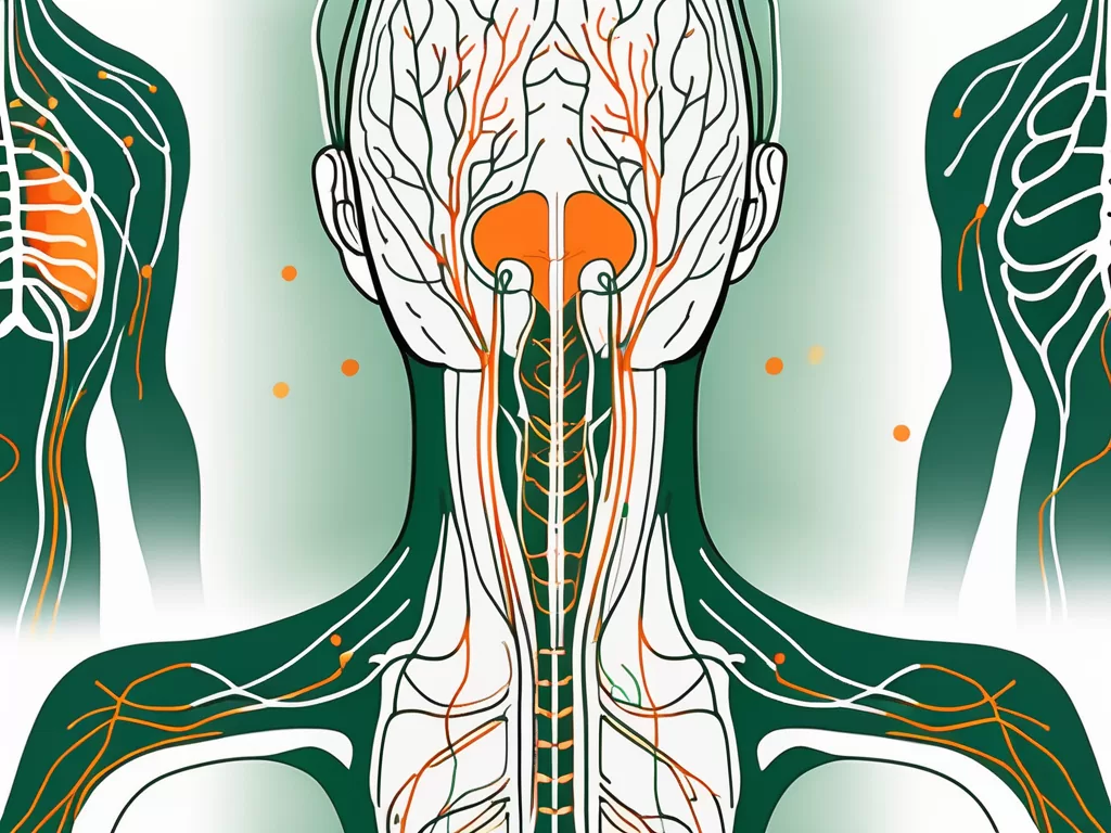 The human nervous system with a focus on the vagus nerve
