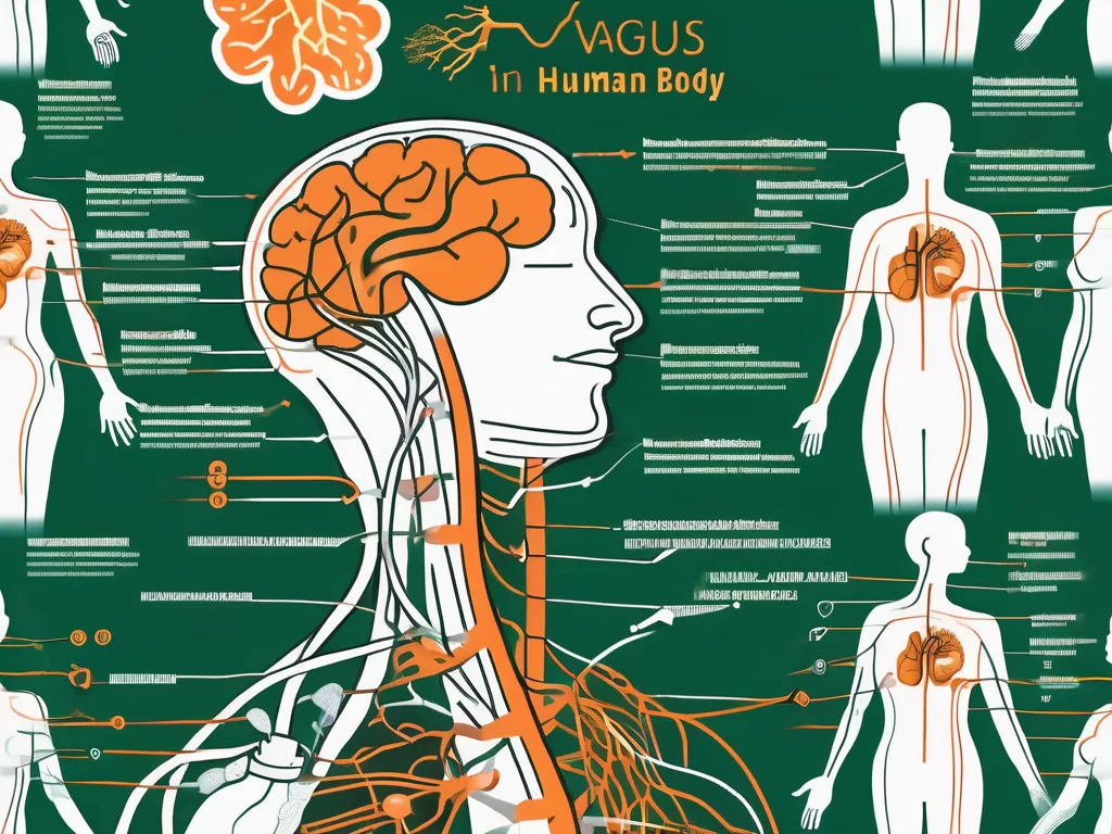 The vagus nerve in the human body
