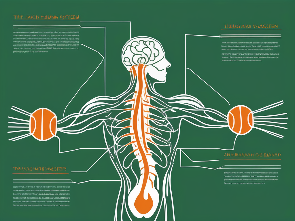 The human nervous system focusing on the vagus nerve