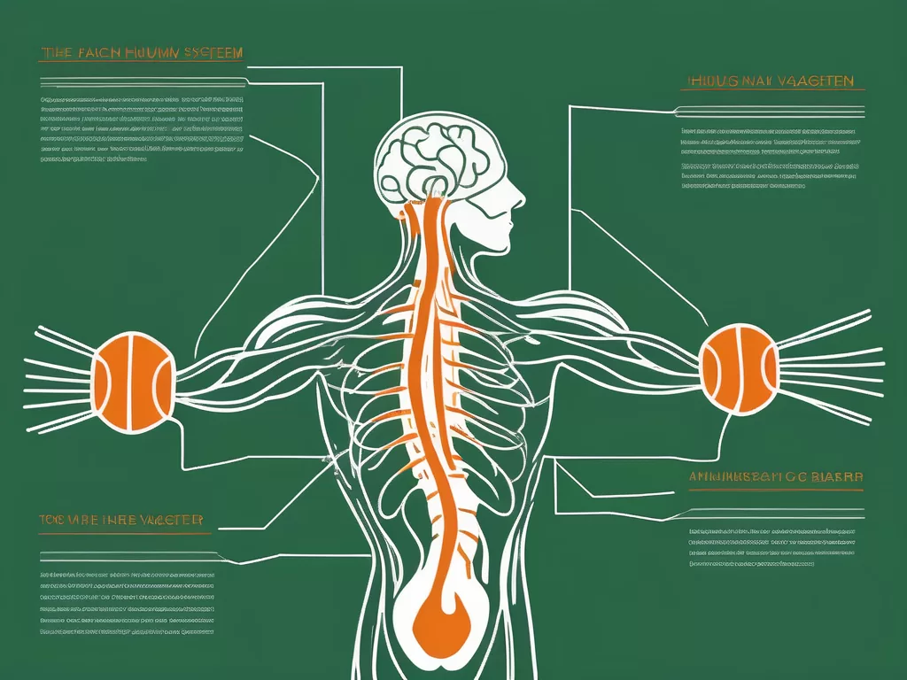 The human nervous system focusing on the vagus nerve