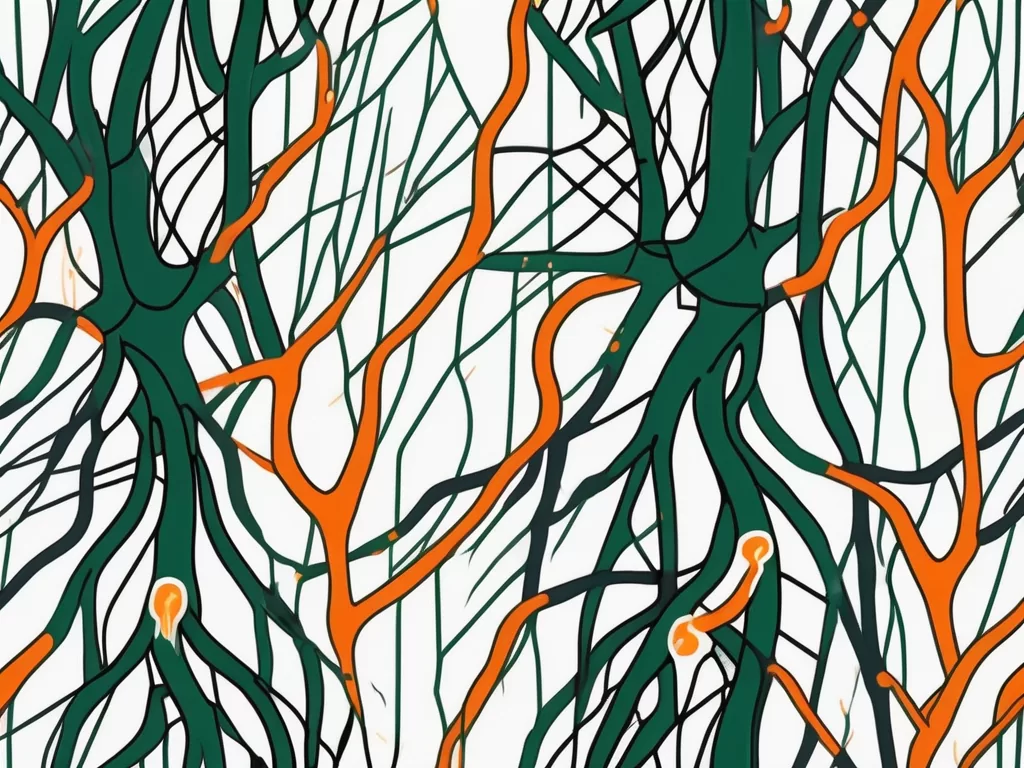 The human nervous system highlighting the vagus nerve