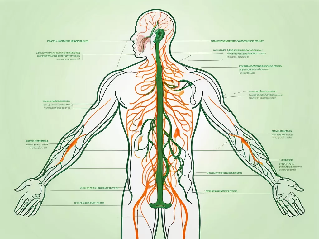 The vagus nerve in the human body
