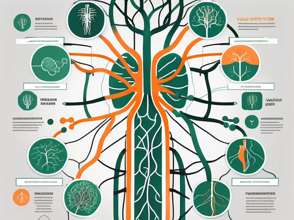The human nervous system focusing on the vagus nerve