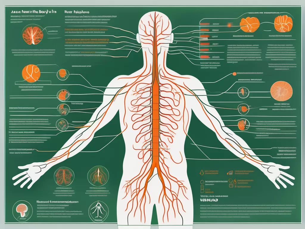 The vagus nerve in the human body