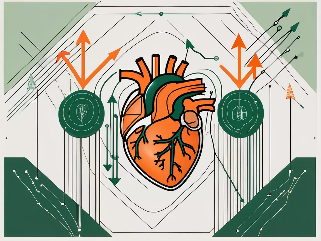 The human heart connected to the nervus vagus