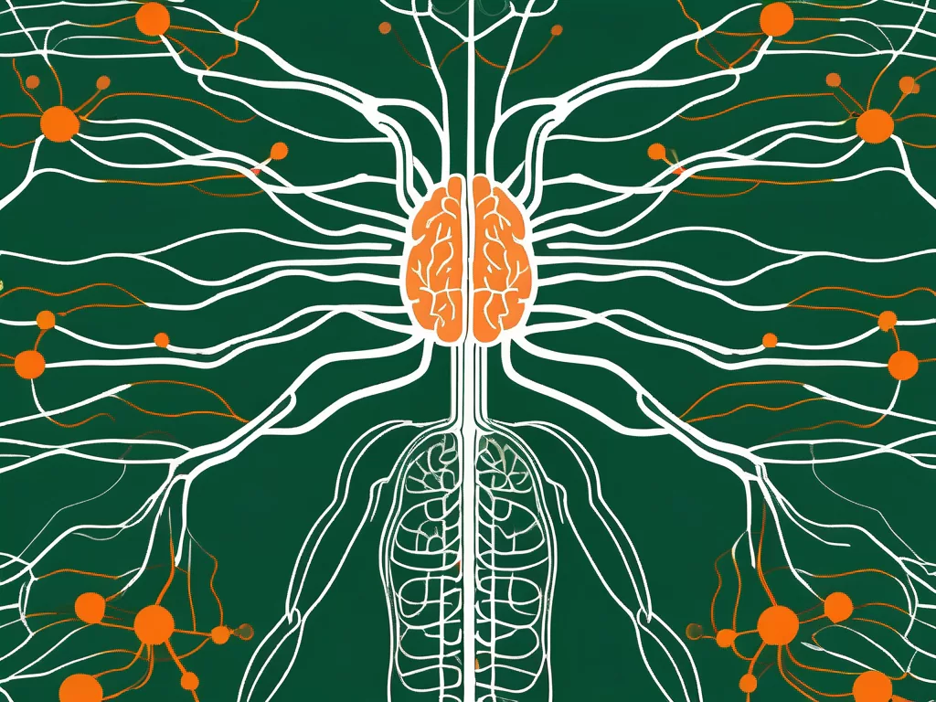The vagus nerve interacting with the brain