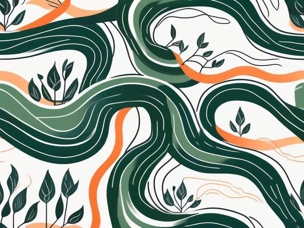 A serene yoga mat set in a peaceful environment