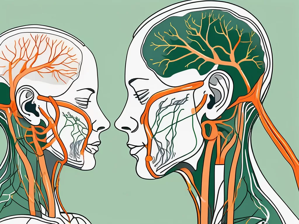 The human anatomy focusing on the neck muscles and the vagus nerve