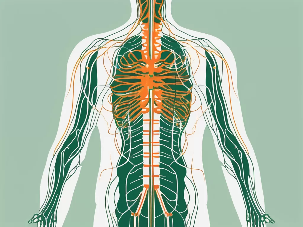 The vagus nerve in relation to the human spine