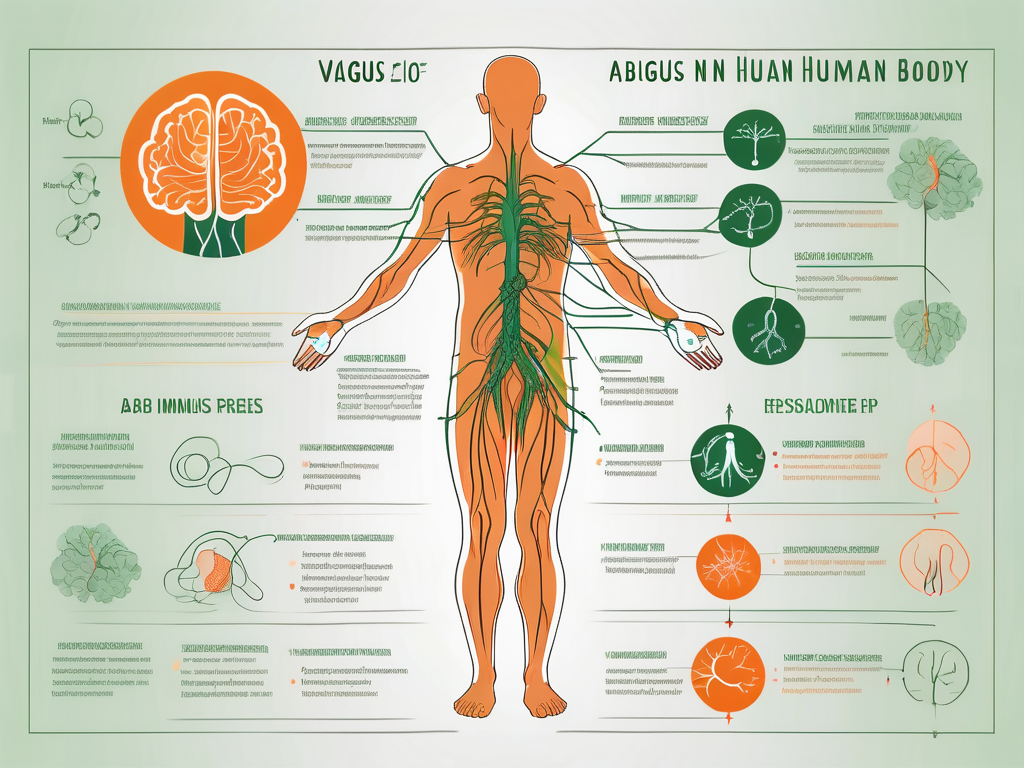 The vagus nerve in the human body