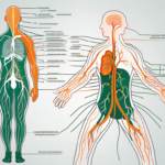 The right vagus nerve in a human body