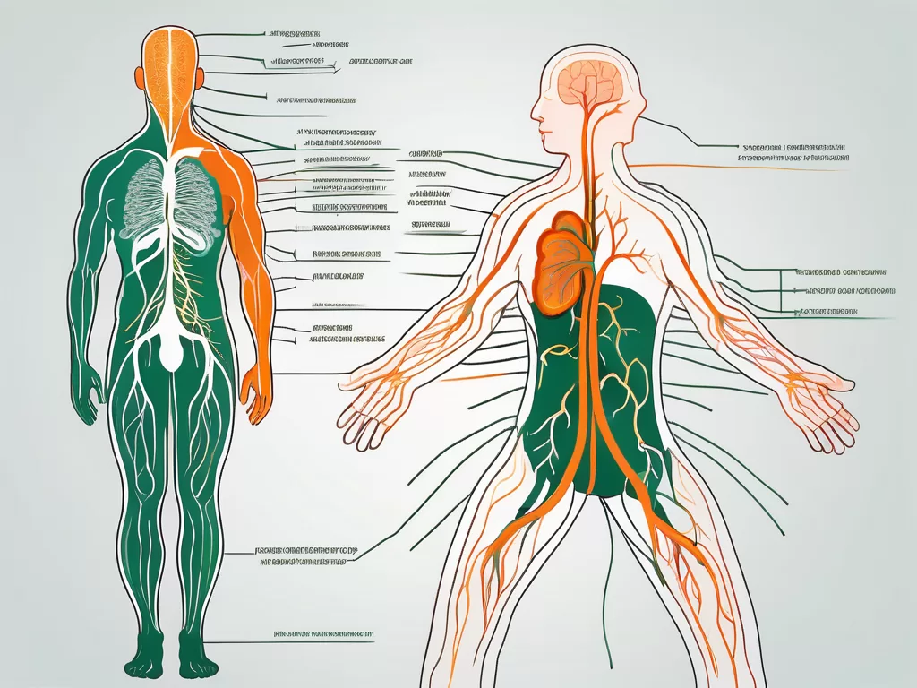The right vagus nerve in a human body