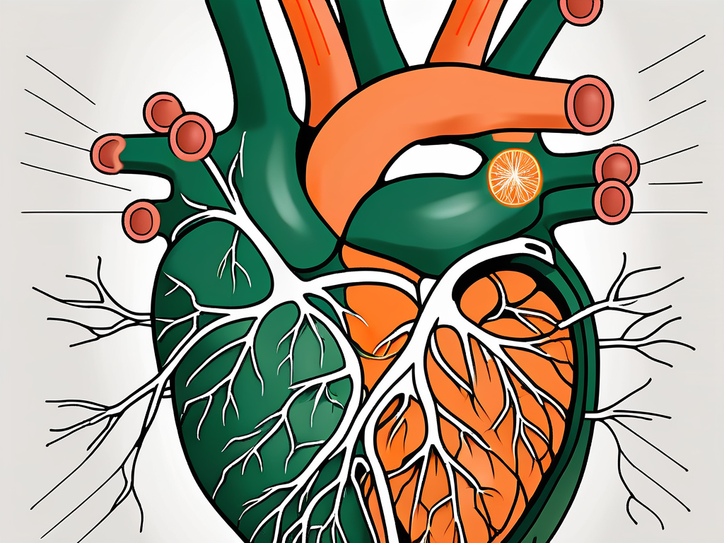 The vagus nerve in relation to the human heart and blood vessels