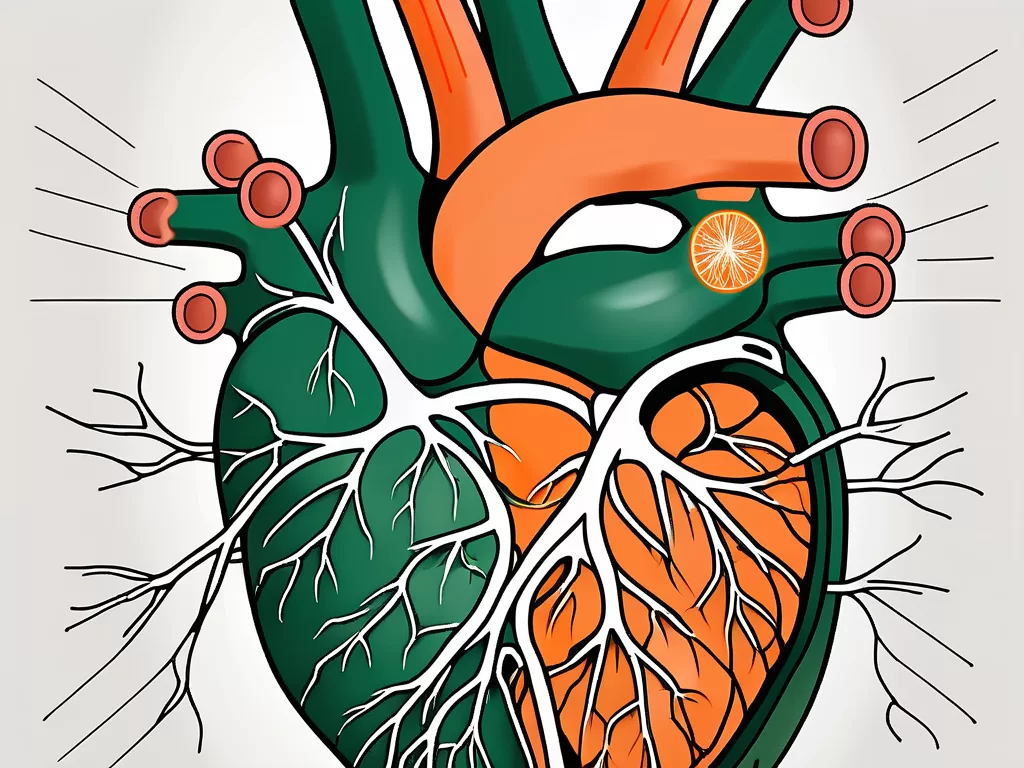 The vagus nerve in relation to the human heart and blood vessels