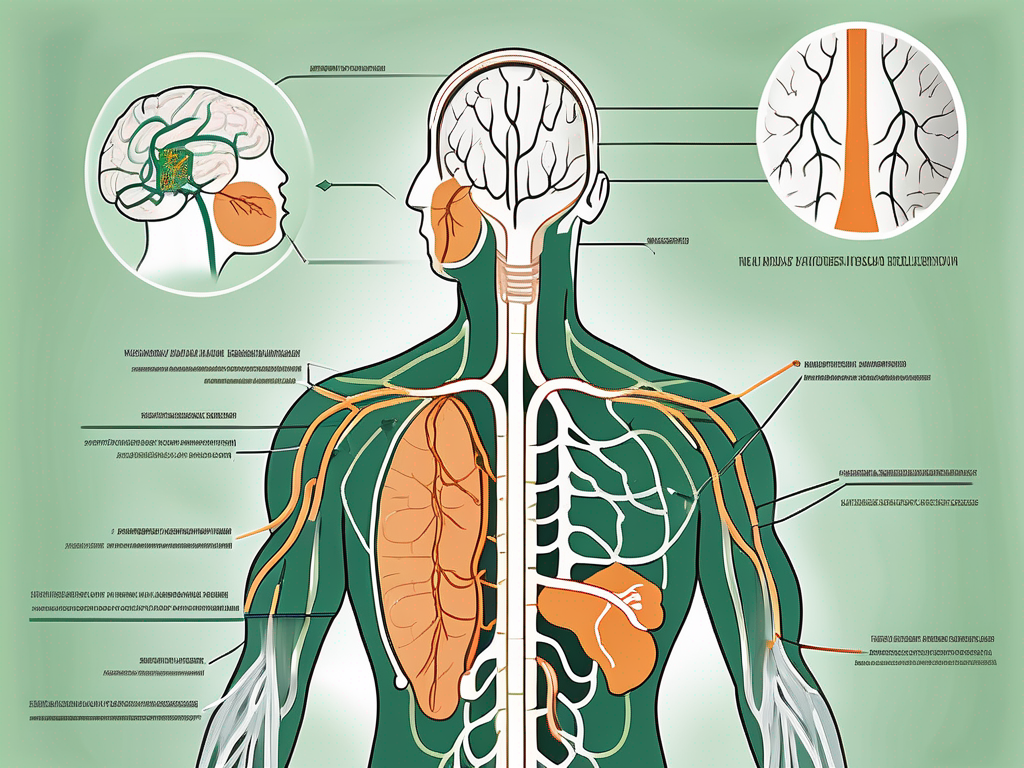 The vagus nerve in the human body