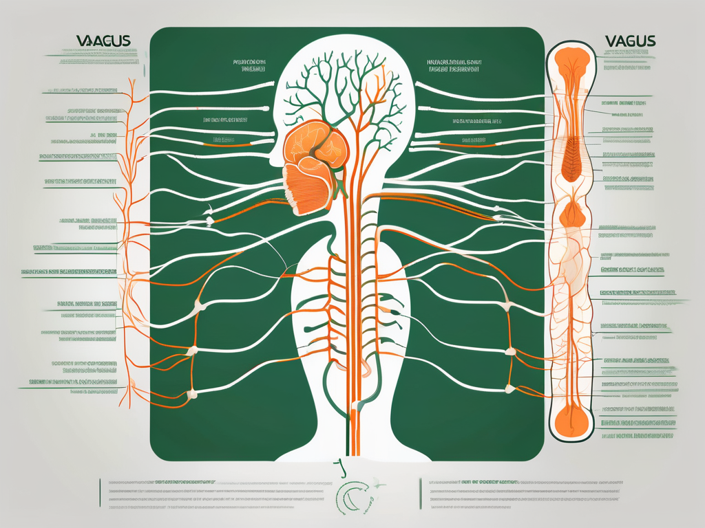 The vagus nerve in the human body