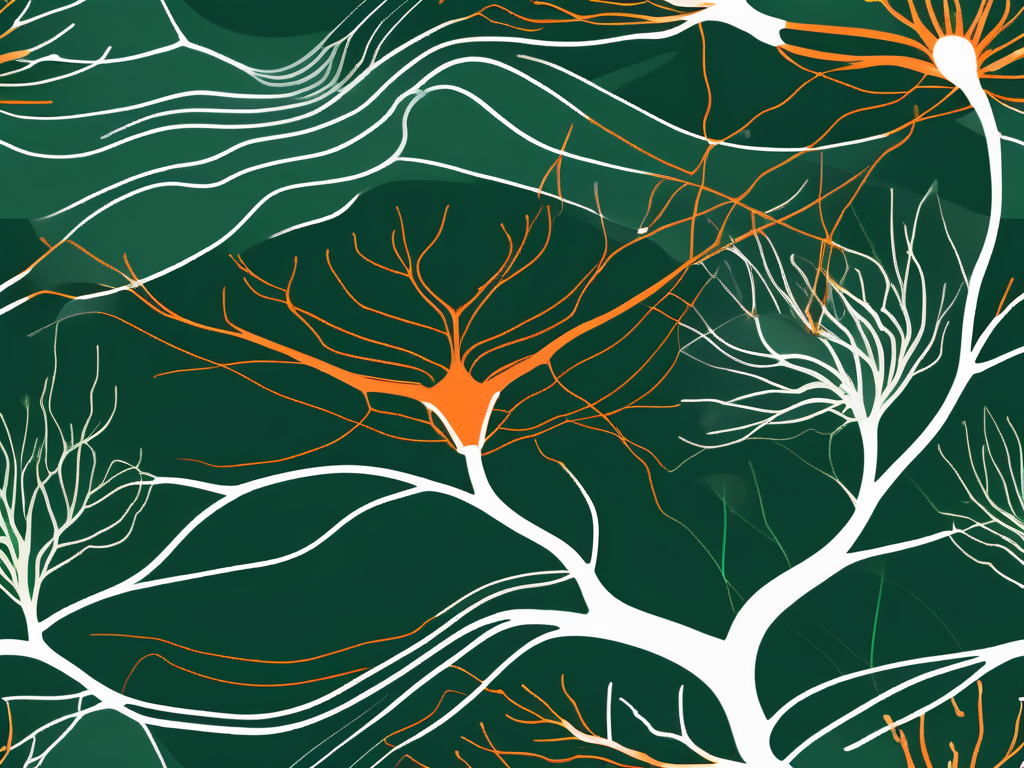 The human nervous system highlighting the vagus nerve
