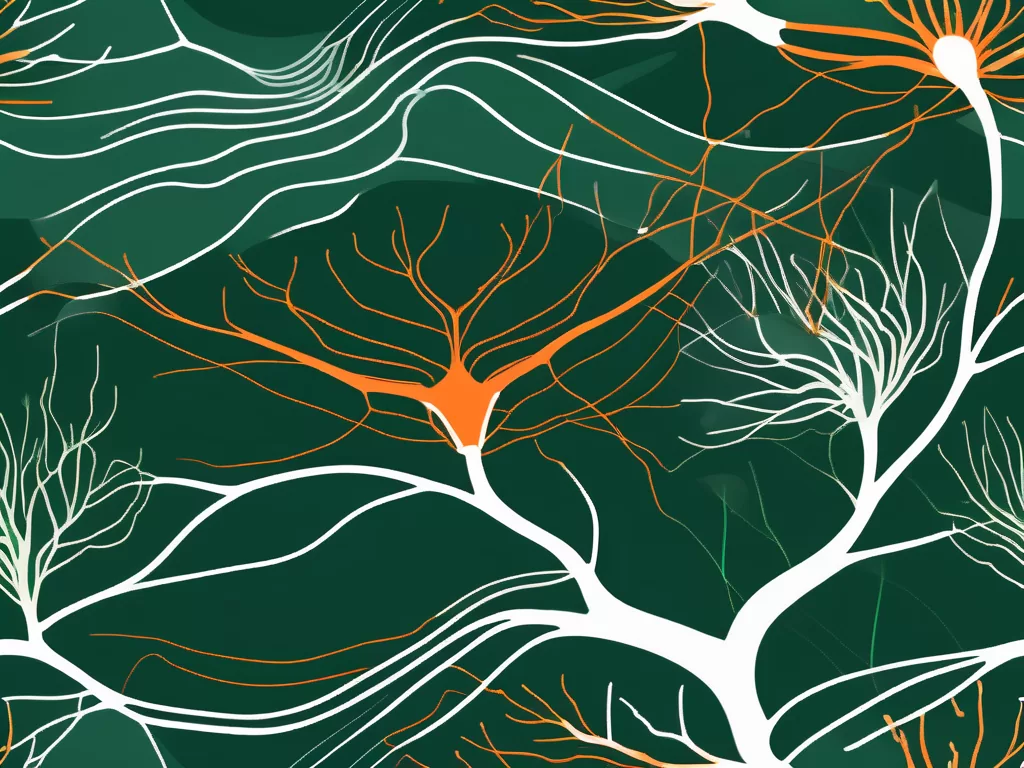 The human nervous system highlighting the vagus nerve