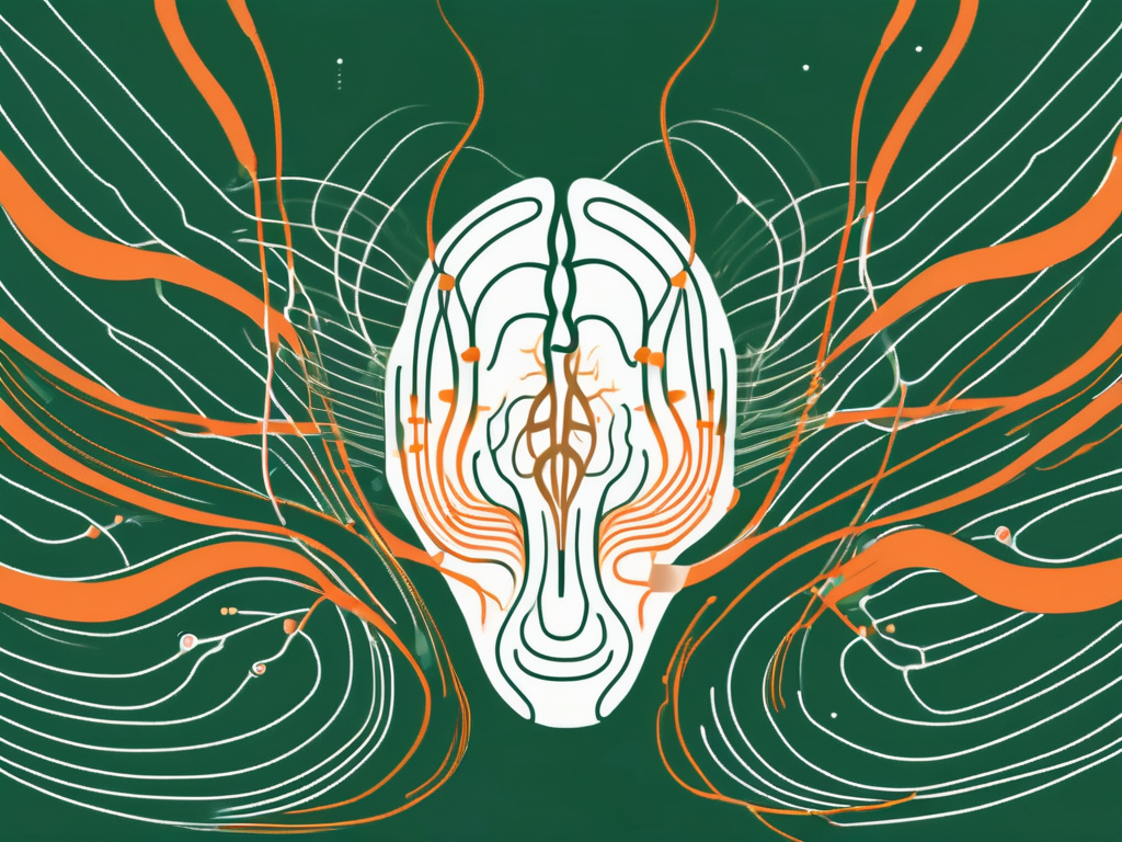 A human ear with sound waves emanating from it