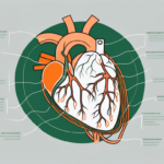 The human heart with a highlighted vagus nerve
